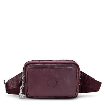 Kipling Abanu Multi Metallic Convertible Crossbody Bag Bags Burgundy Lacquer | CA 2038FD